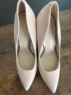 Coach Orchard Blush Pointed-Toe Wedges